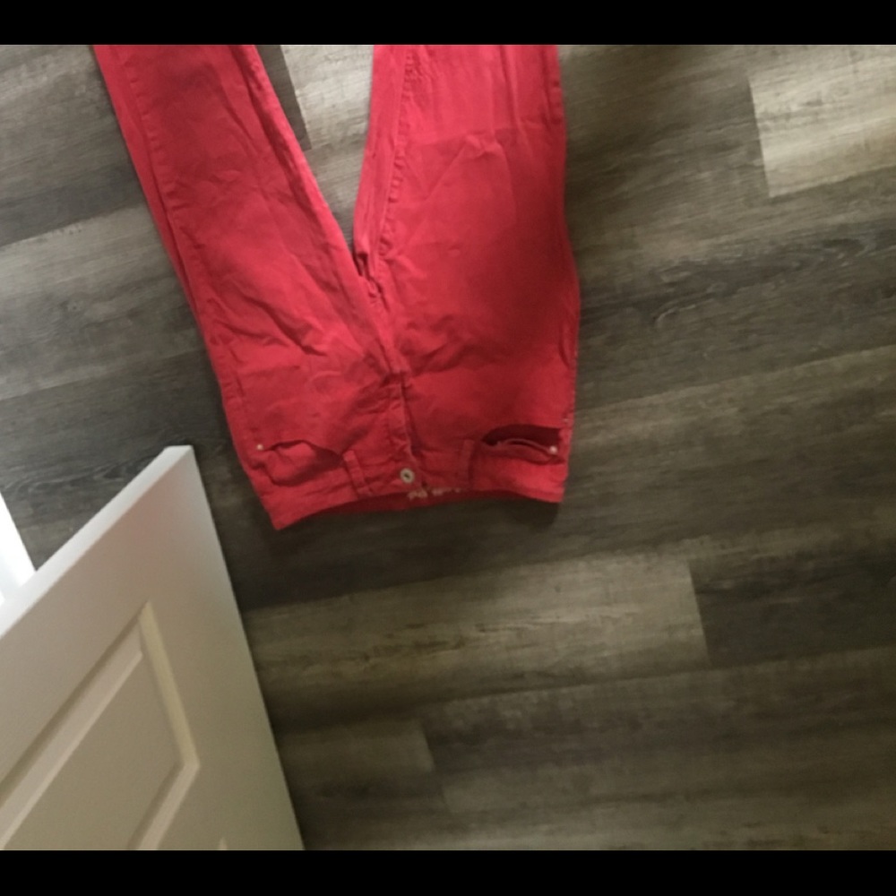 Red jeans